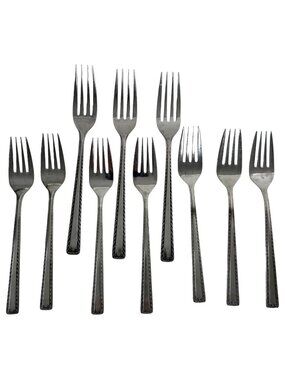 VTG Watertown Stainless Steel Flatware Forks 10 Total 3 Dinner 7 Salad Japan